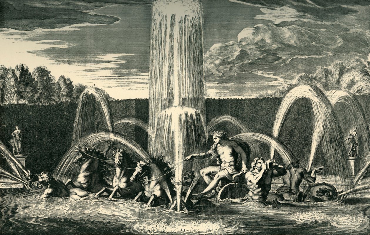 Apollofontänen i trädgårdarna i Versailles, Frankrike, 1683, 1903. av Unbekannt