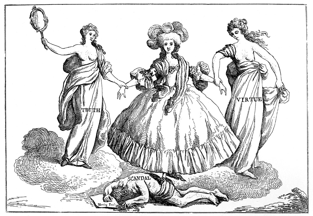 Hertiginnans apoteos av Devonshire, 1784 av Unbekannt