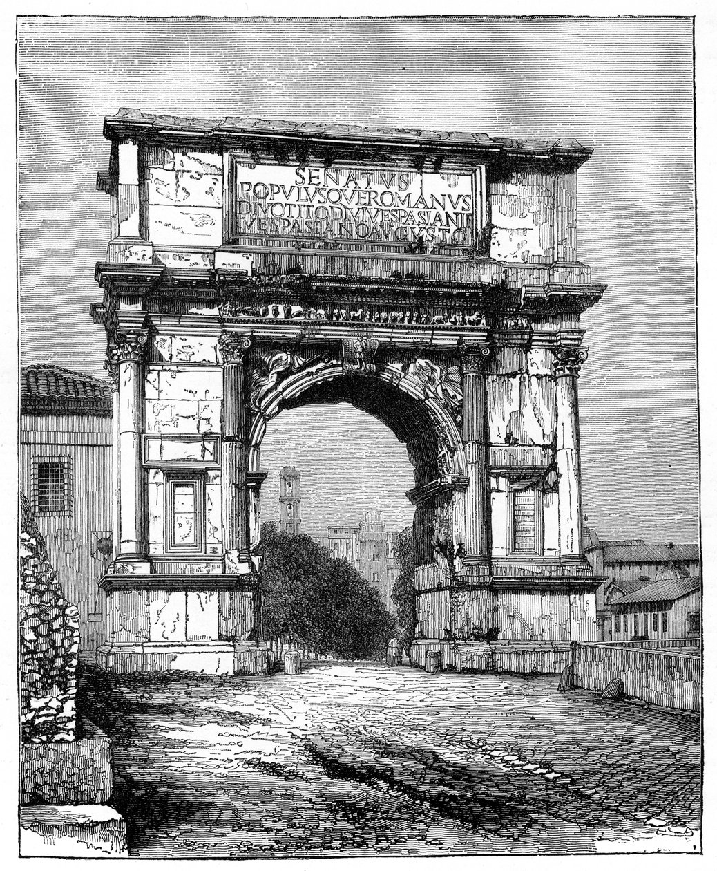 Titusbågen, Rom, Italien, 1882 av Unbekannt