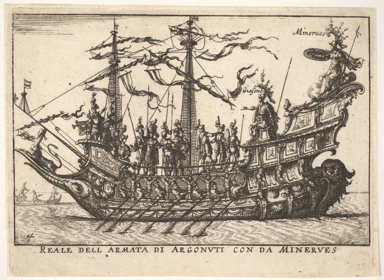 Argonauterna ledda av Minerva Reale dell army di Argonuti med da Minerves, från ser ..., 1664. av Unbekannt