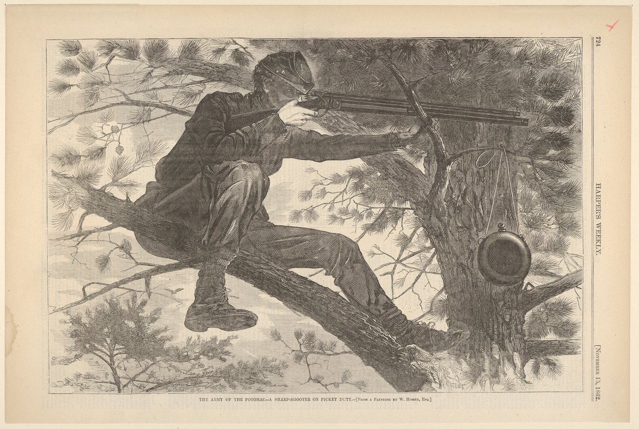 The Army of the Potomac - A Sharp-Shooter på Piket Duty Harper