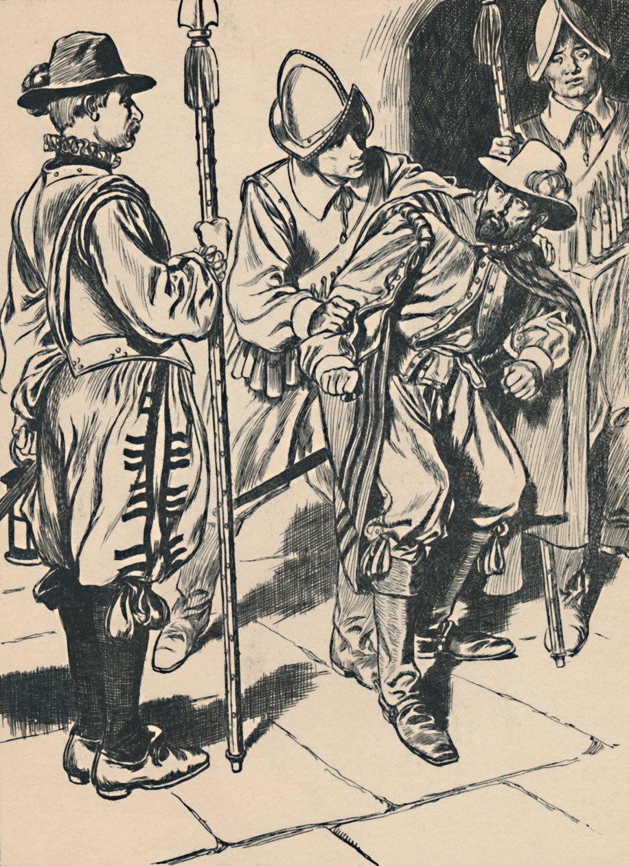 arresteringen av Guy Fawkes, c1907. av Unbekannt
