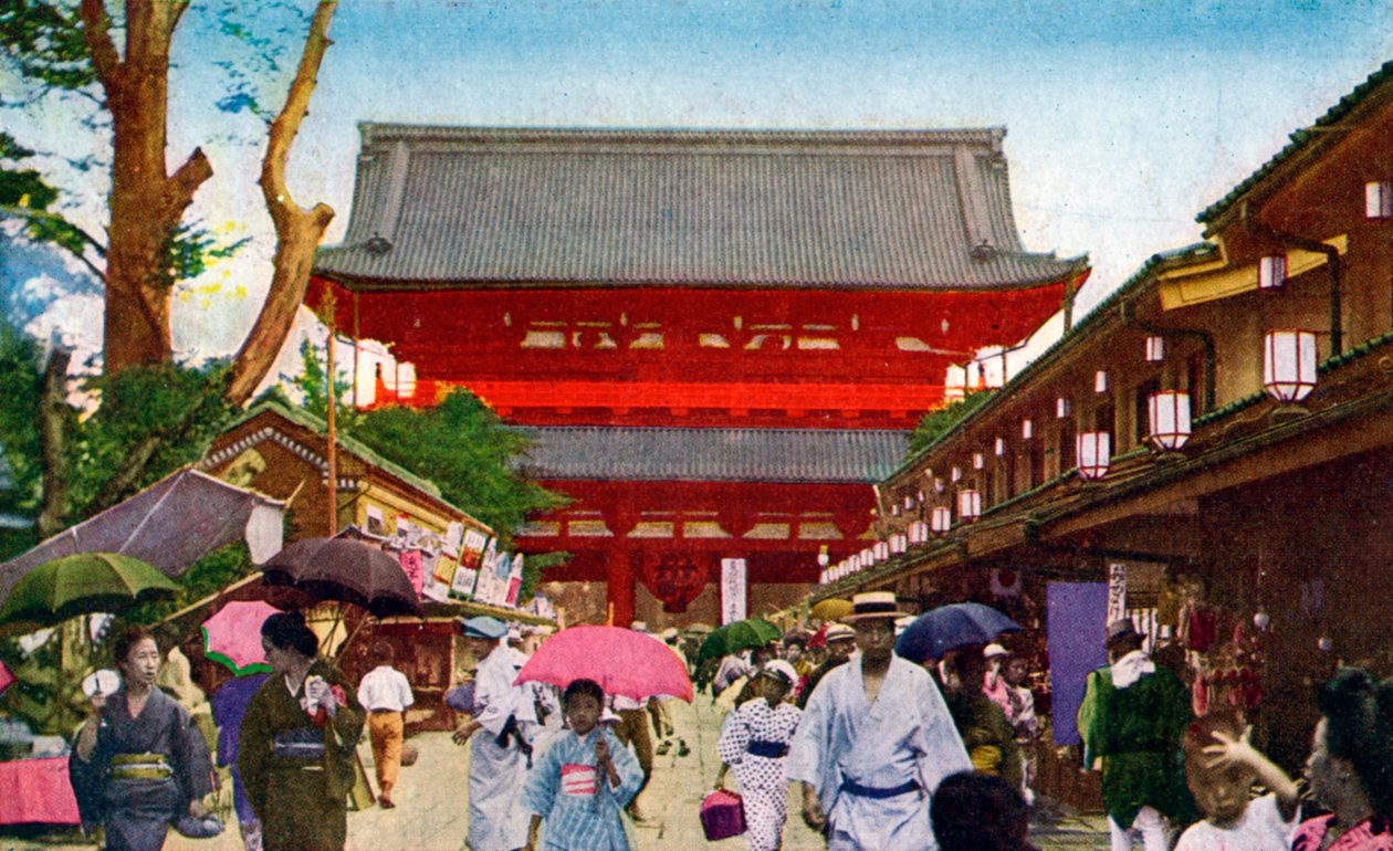 Asakusa Kannon-templet, Tokyo, Japan, 1900-talet av Unbekannt