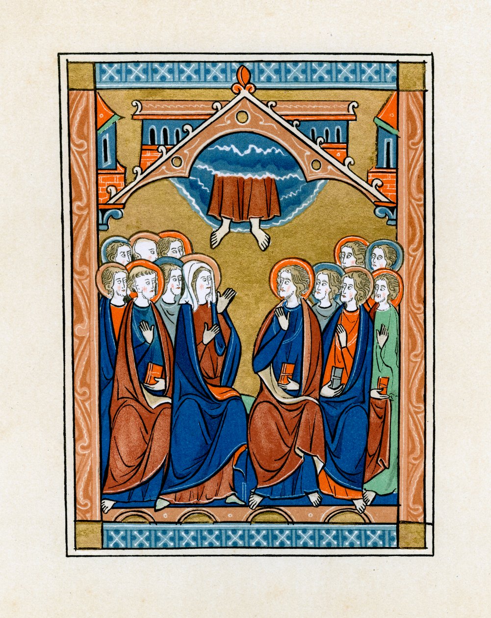 Himmelsfärden, 1250-1260 av Unbekannt