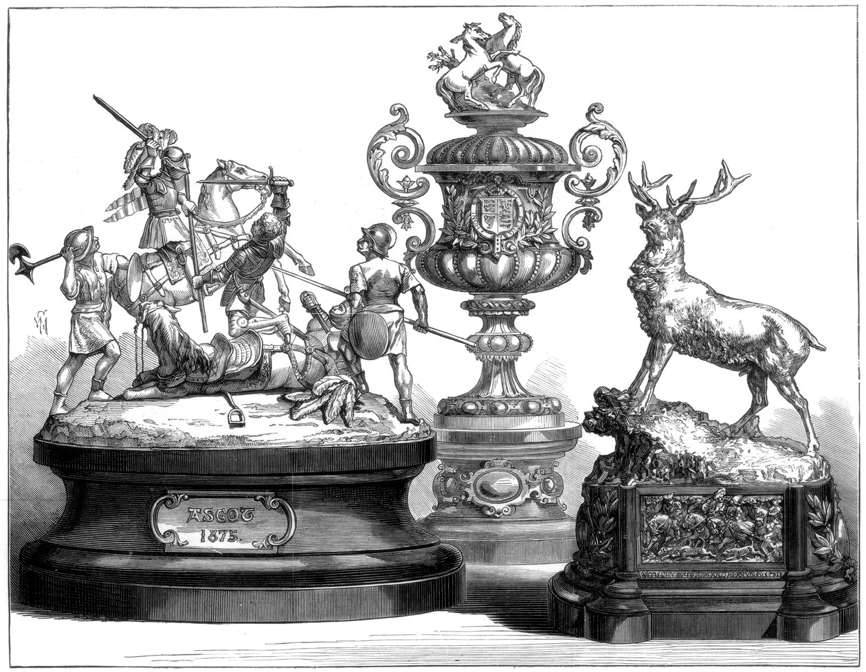 Ascot-prisplattan, 1875 av Unbekannt
