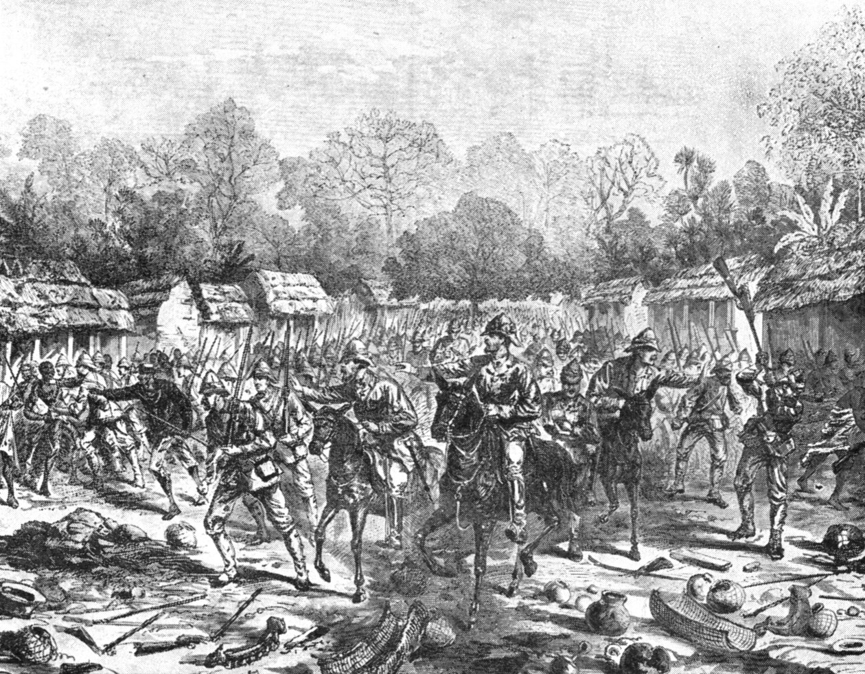 Ashanti-expeditionen, 1873-74: Sir Garnet Wolseley går in i Kumasi, 4 februari 1874, 1901. av Unbekannt