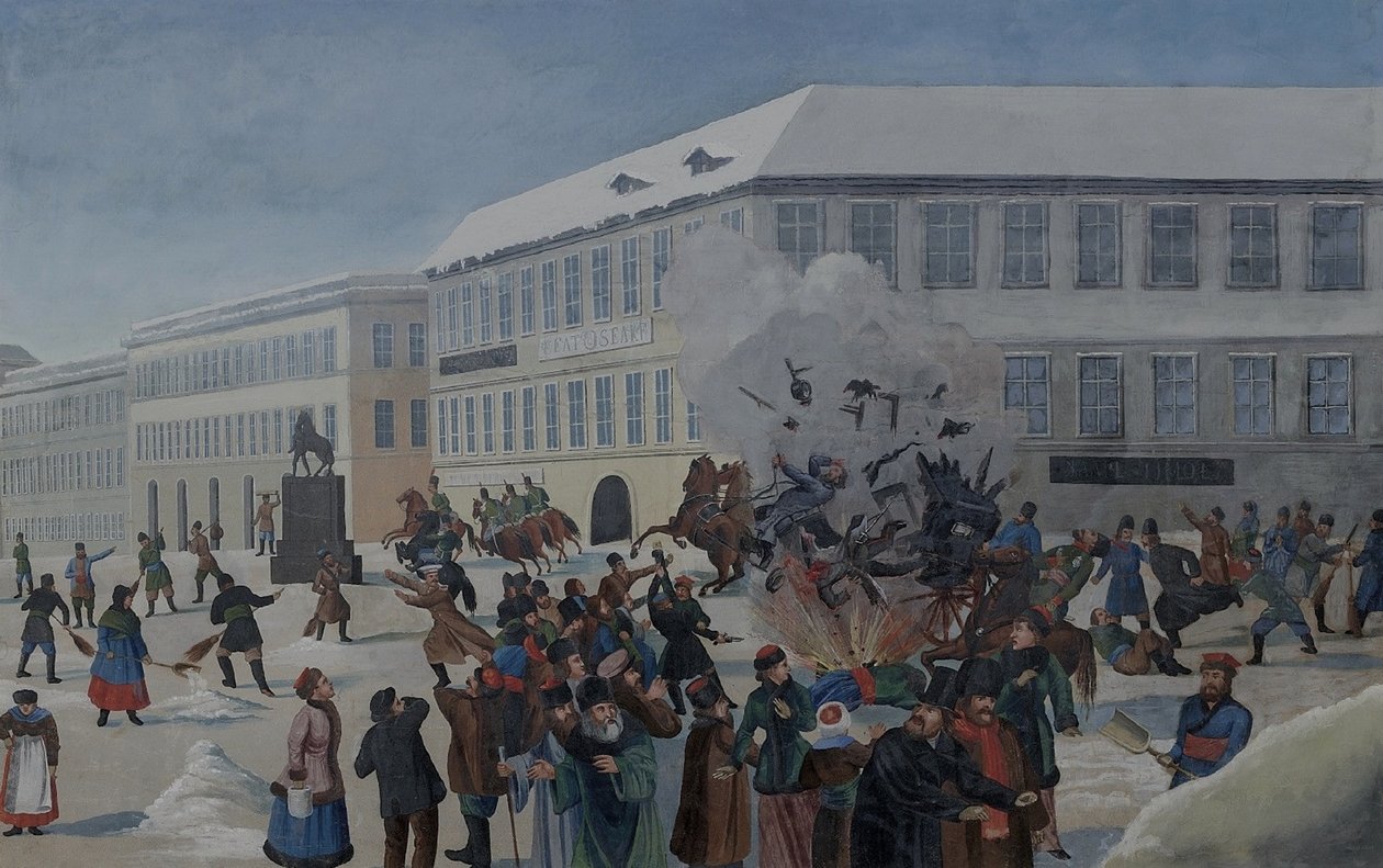 Mordet på Alexander II den 13 mars 1881 av Unbekannt