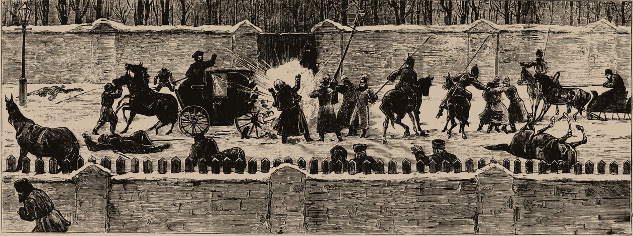 Mordet på Alexander II den 13 mars 1881, 1881. av Unbekannt