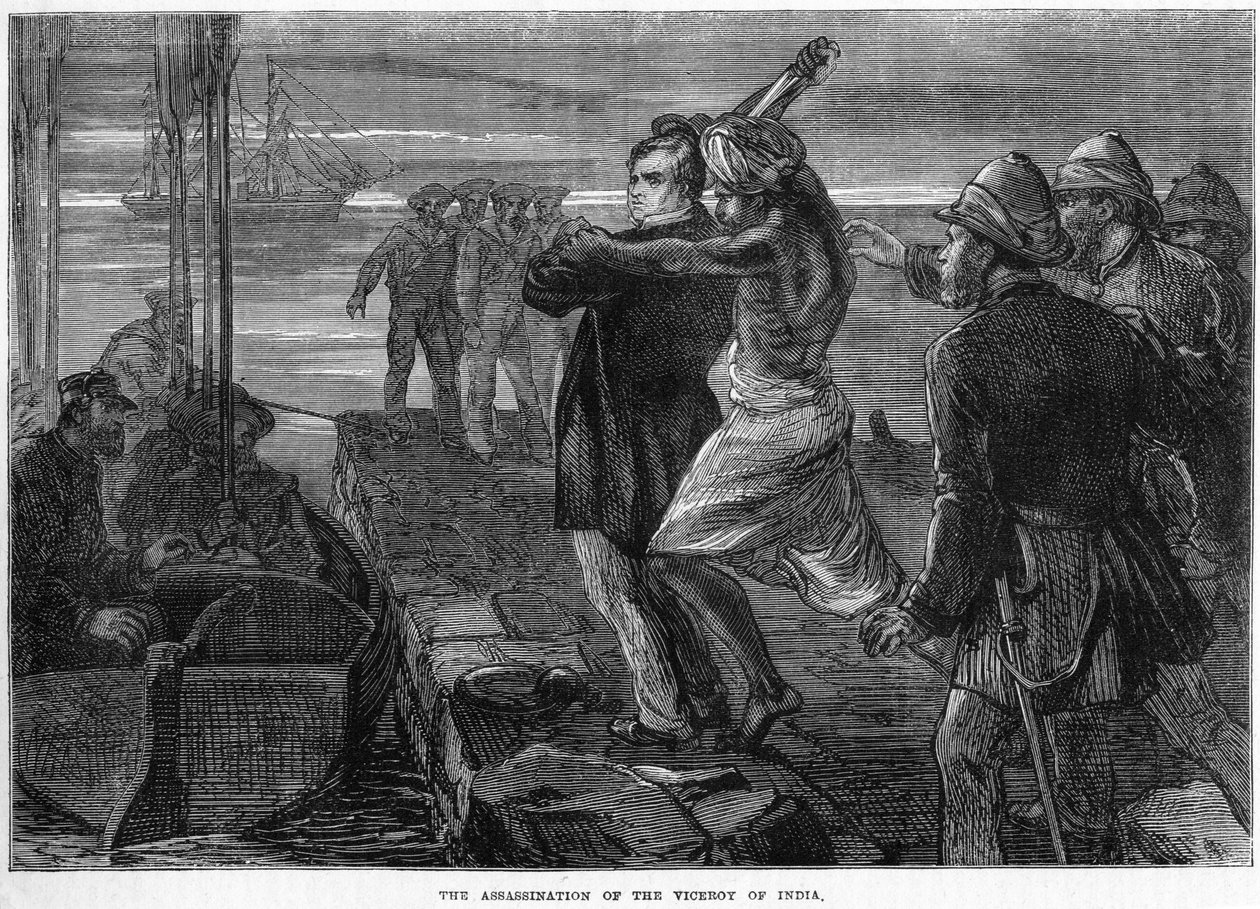 Mordet på Indiens vicekung, c1800-talet av Unbekannt