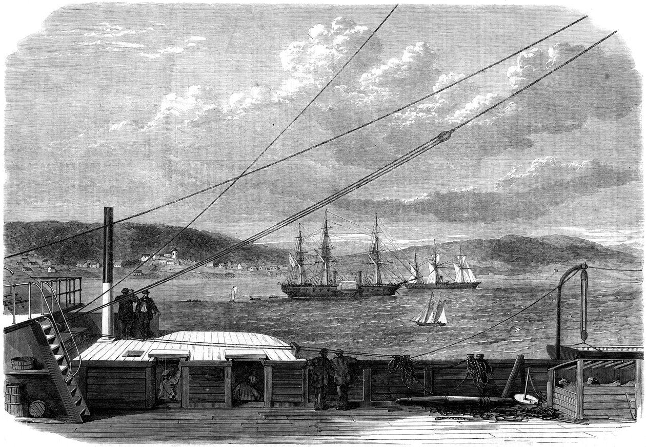 Atlantiska telegrafexpeditionen, Content Bay, Newfoundland, 1866 av Unbekannt