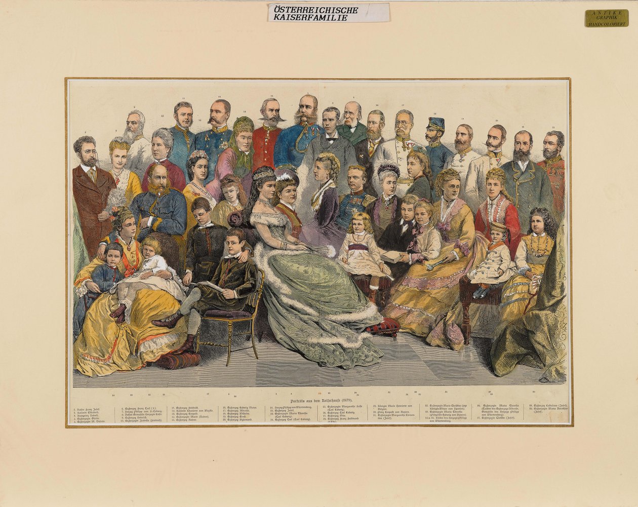 Den österrikiska kejserliga familjen, 1879. av Unbekannt