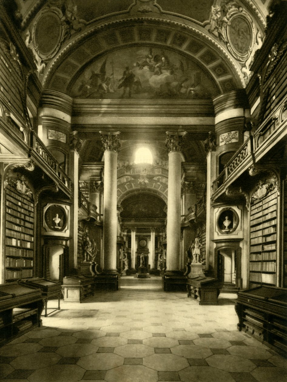 Österrikes nationalbibliotek, Wien, Österrike, c1935. av Unbekannt