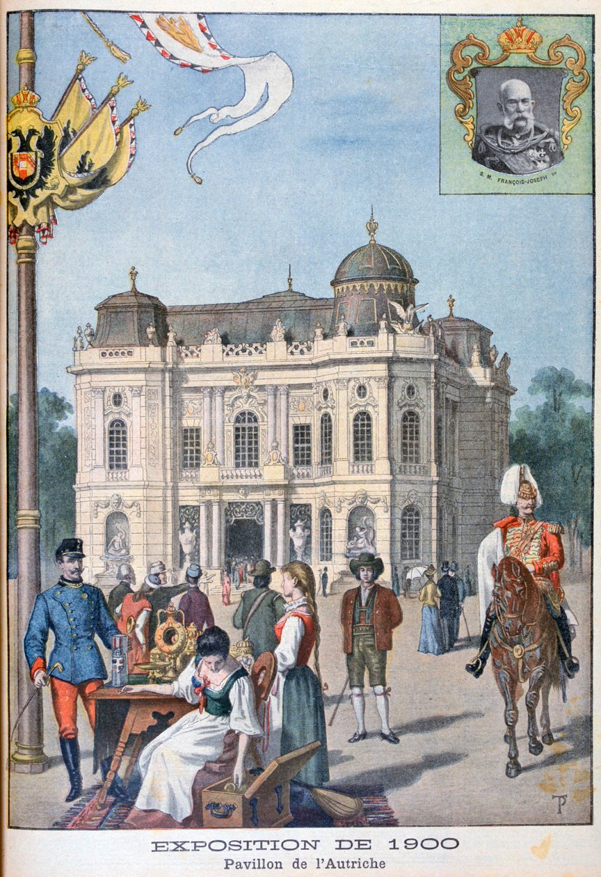 Den österrikiska paviljongen vid världsutställningen 1900, Paris, 1900 av Unbekannt