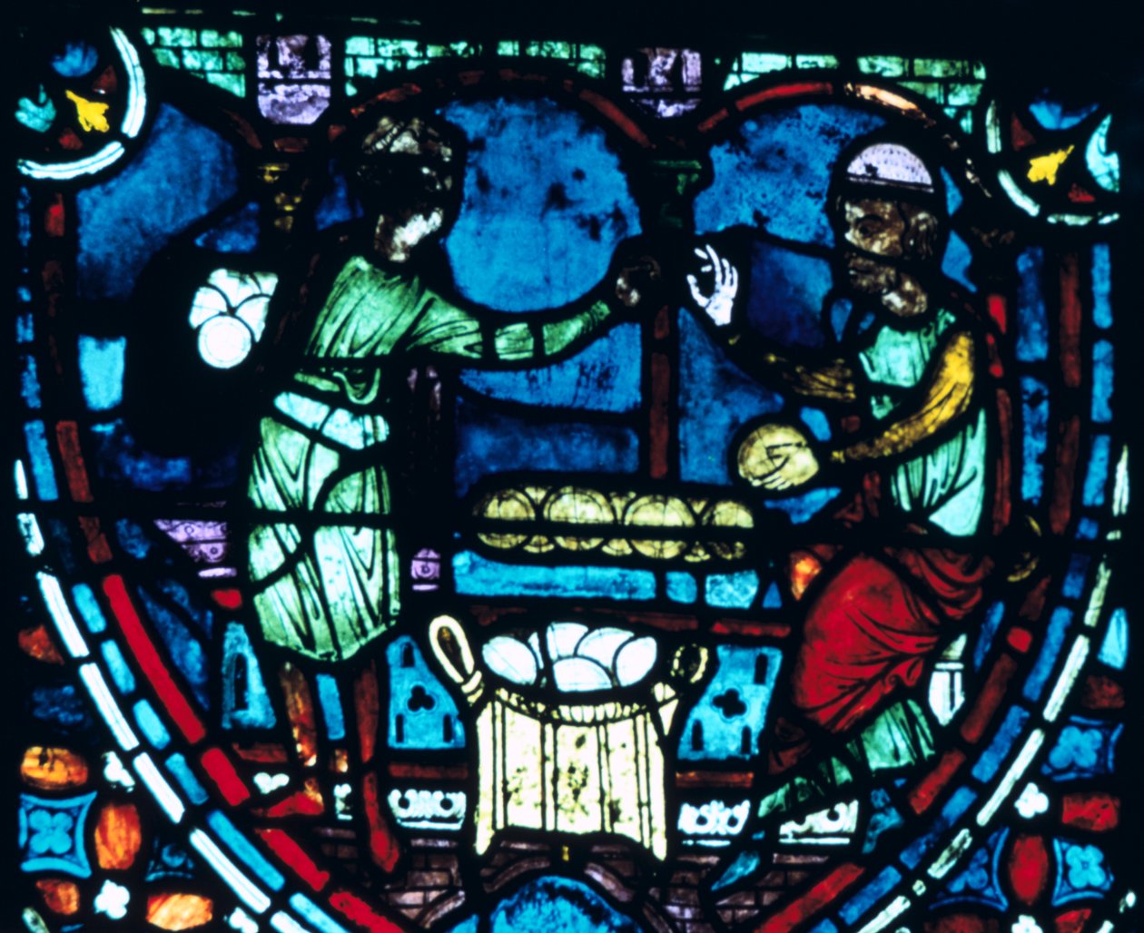 The Bagers, målat glas, Chartres Cathedral, Frankrike, 1194-1260 av Unbekannt