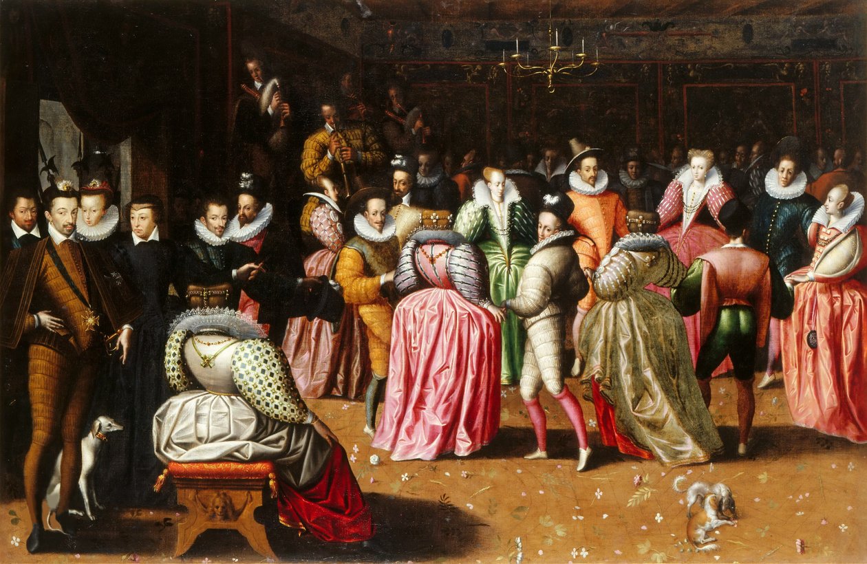 Balen vid Henrik III av Frankrikes hov, 1575-1600. av Unbekannt