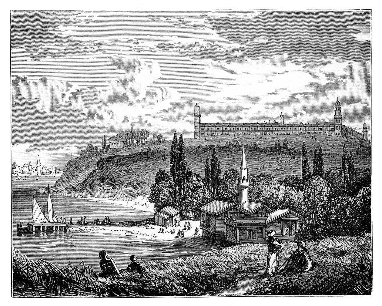 The Barracks Hospital, Scutari, Turkiet, c1888 av Unbekannt