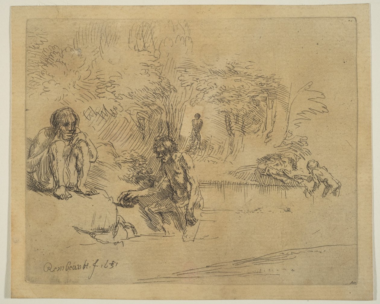 Badarna, 1651. av Unbekannt