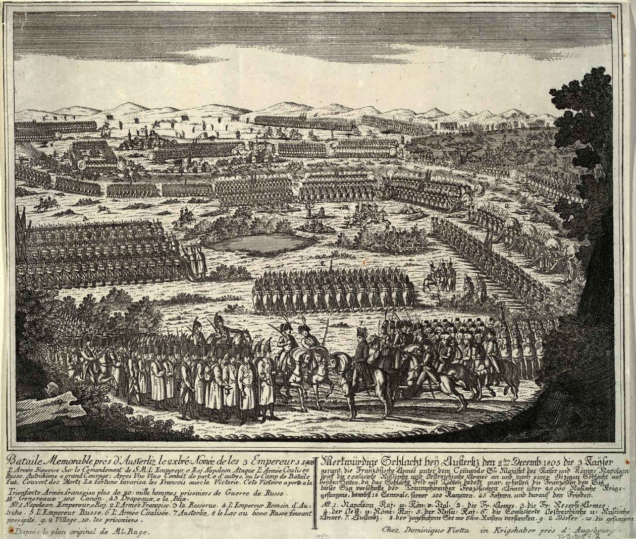 Slaget vid Austerlitz den 2 december 1805, 1805 av Unbekannt