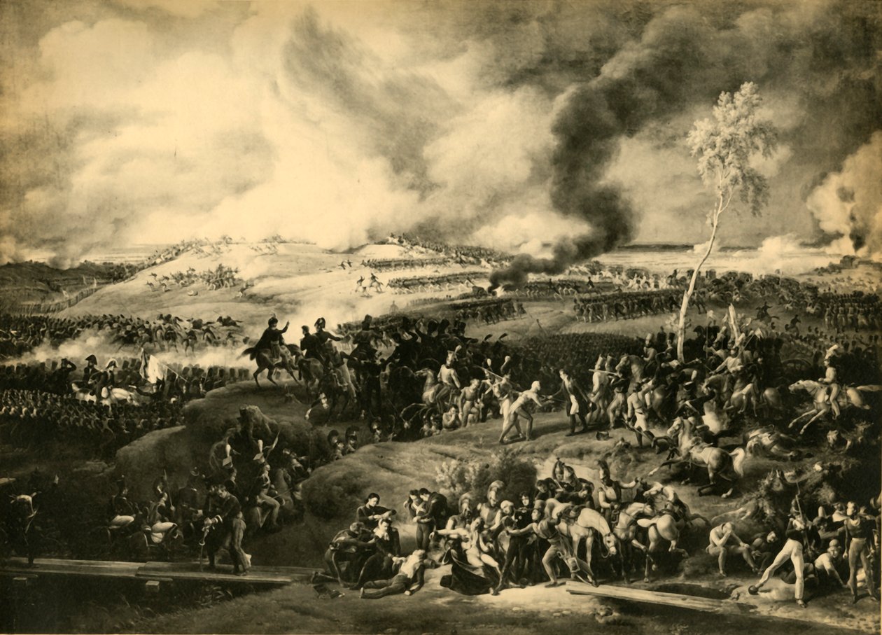 Slaget vid Borodino, 7 september 1812, 1921. av Unbekannt