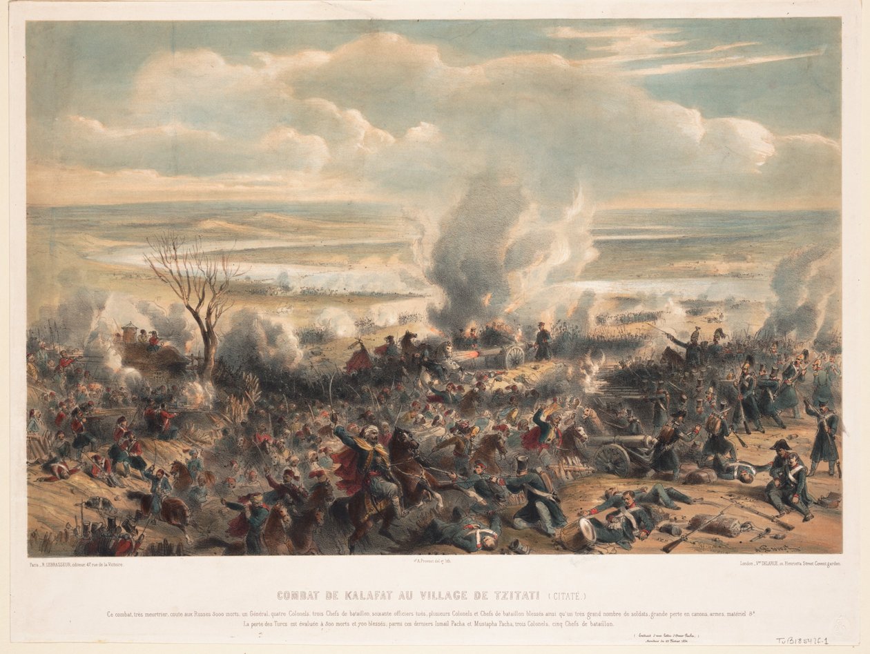 Slaget vid Calafat i januari 1854, 1854 av Unbekannt