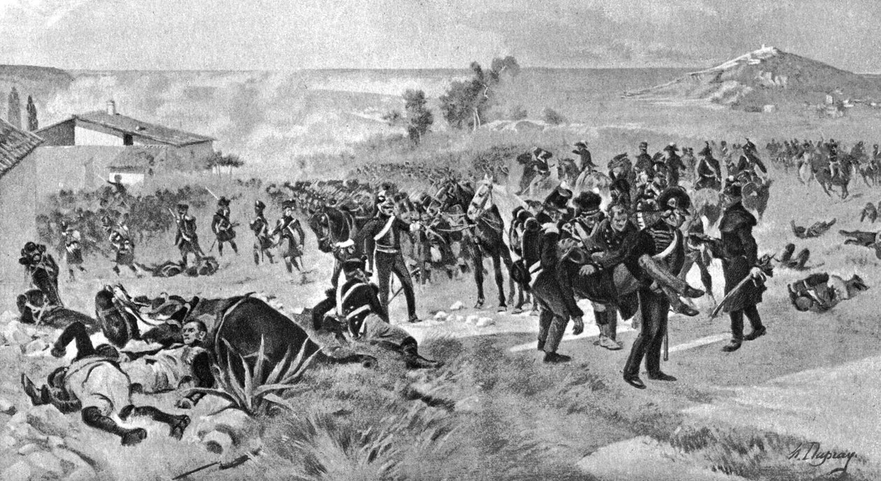 Slaget vid Corunna, 16 januari 1809, 1910 av Unbekannt