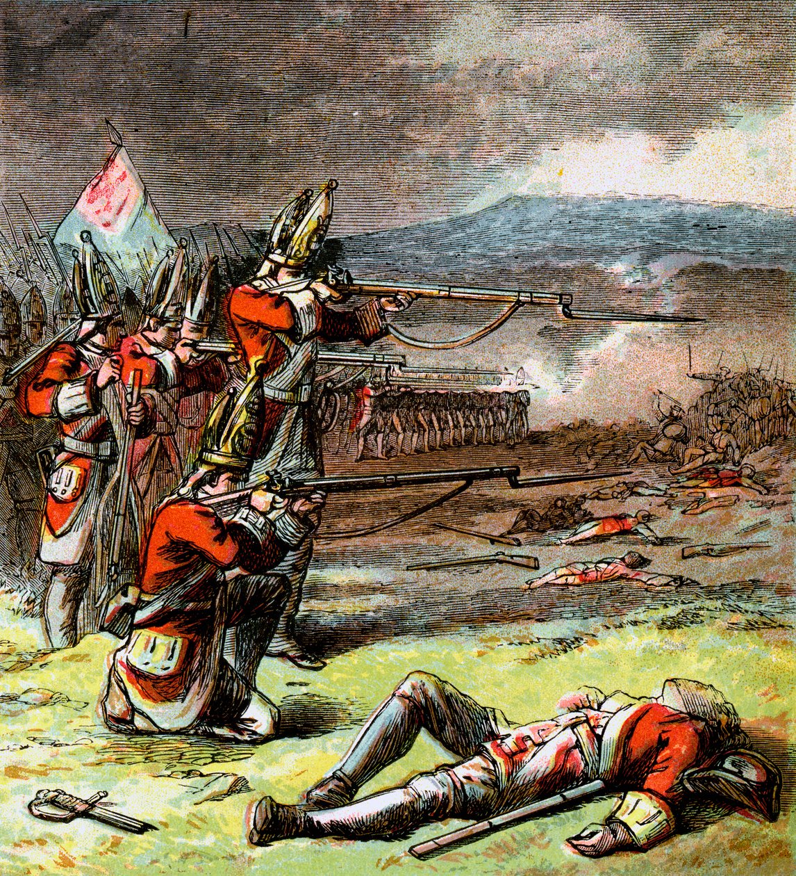 Slaget vid Culloden, 1746, c1850-talet av Unbekannt