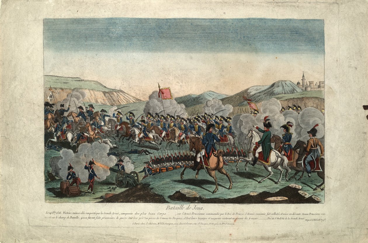 Slaget vid Jena, ca 1806 av Unbekannt
