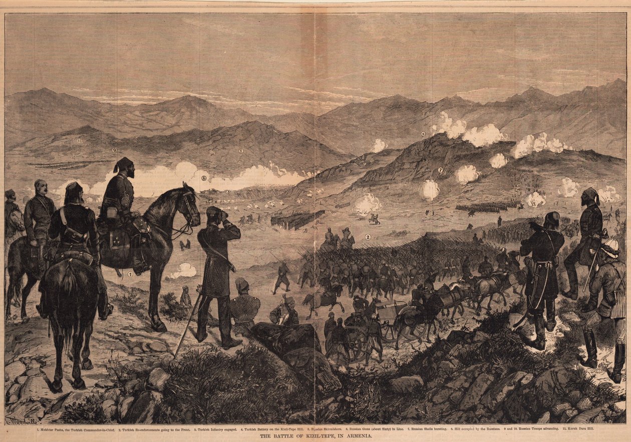 Slaget vid Kizil-Tepe den 25 juni 1877, 1877 av Unbekannt