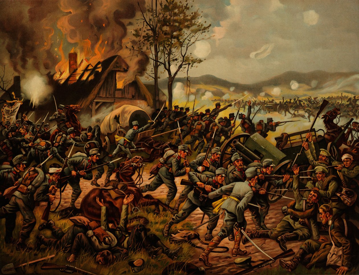 Slaget vid Krasnik startade den 23 augusti 1914 av Unbekannt