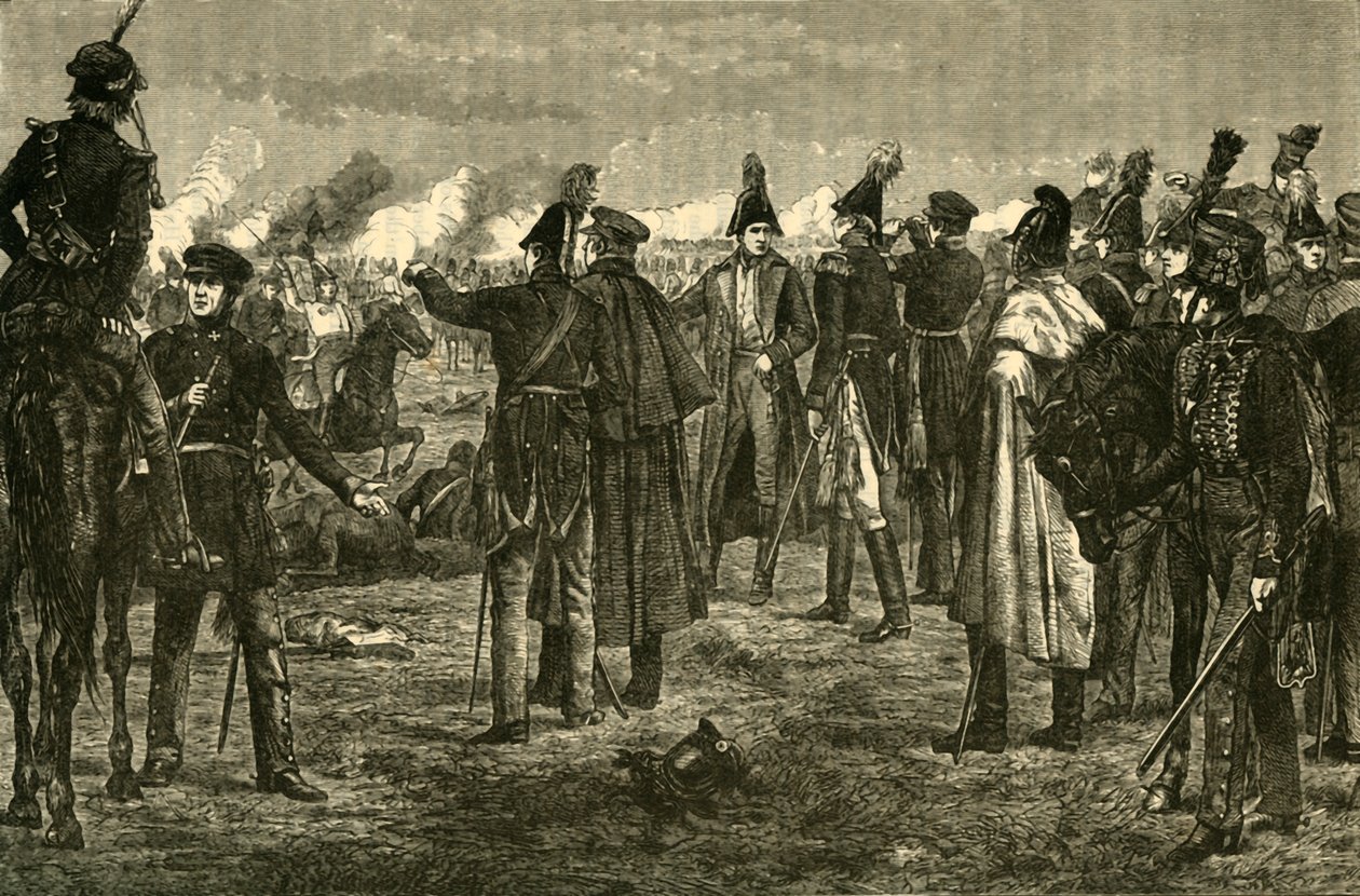Slaget vid Leipzig, 1813, 1890. av Unbekannt