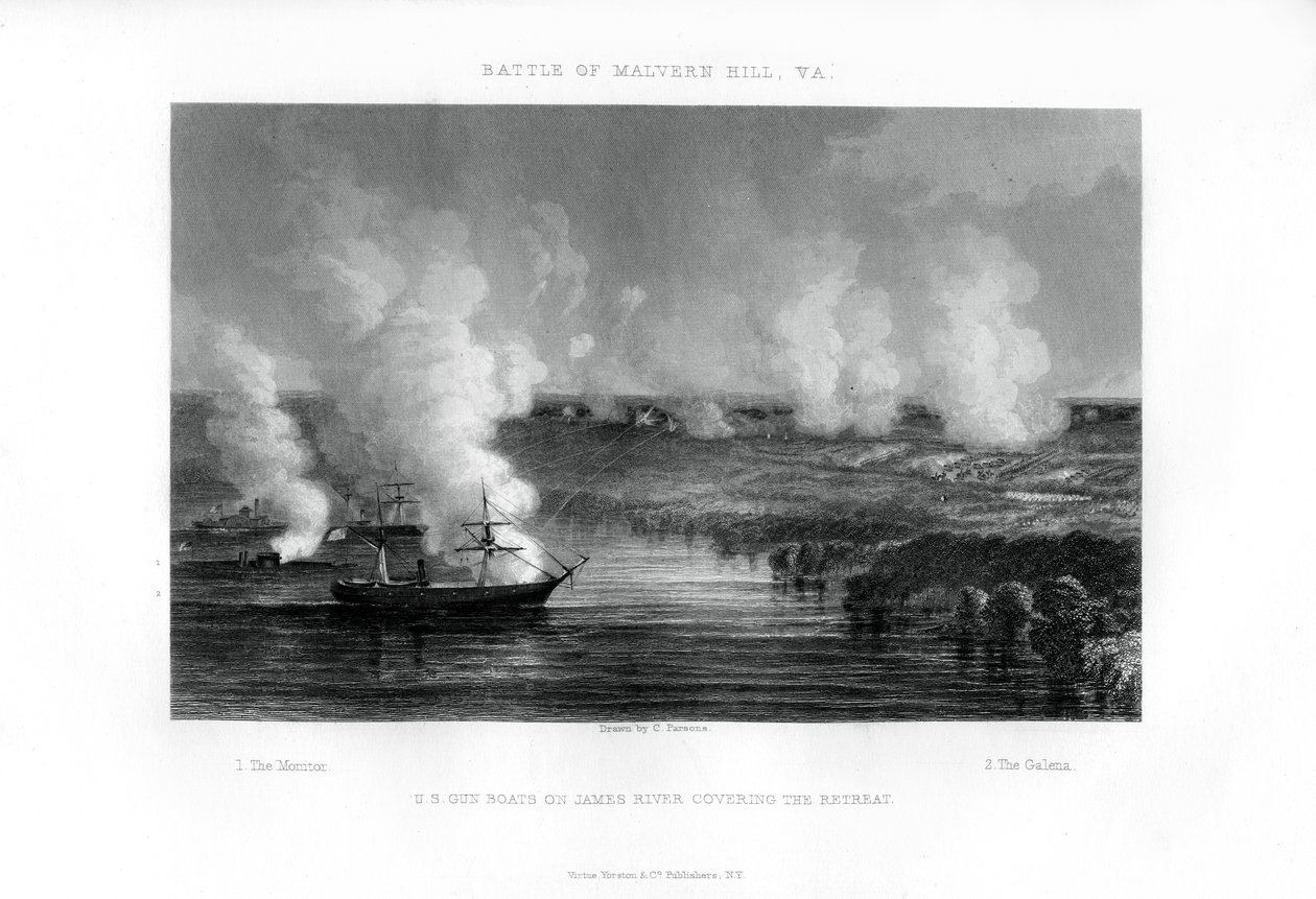 Slaget vid Malvern Hill, Virginia, 1 juli 1862 1862-1867 av Unbekannt