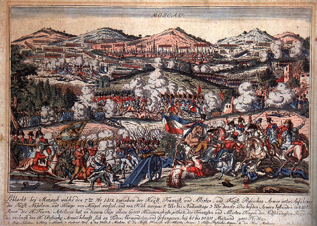 Slaget vid Mozhaysk den 26 augusti 1812, 1810-talet av Unbekannt