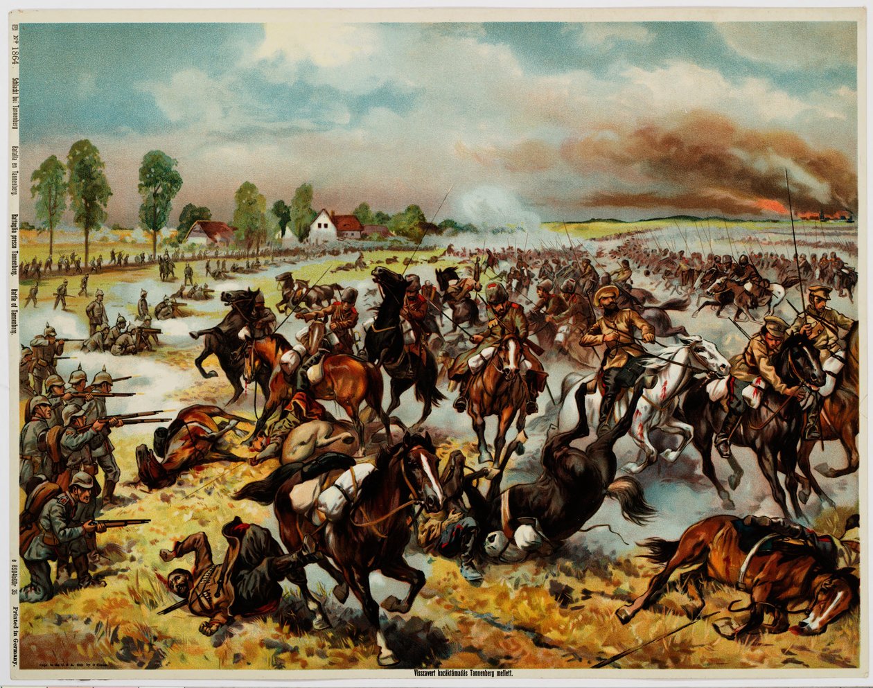Slaget vid Tannenberg, augusti 1914 av Unbekannt