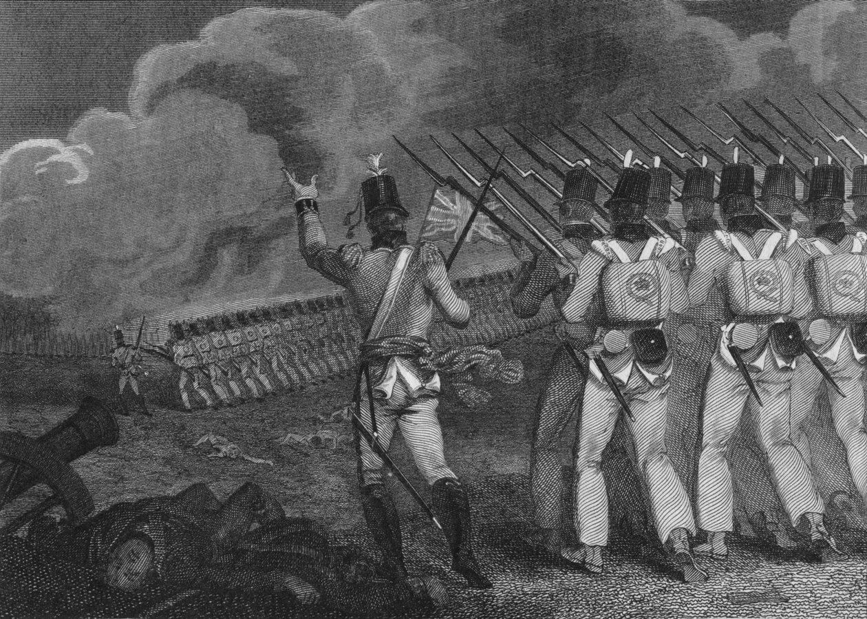 Slaget vid Vittoria, 21 juni - 1813, 1800-talet. av Unbekannt