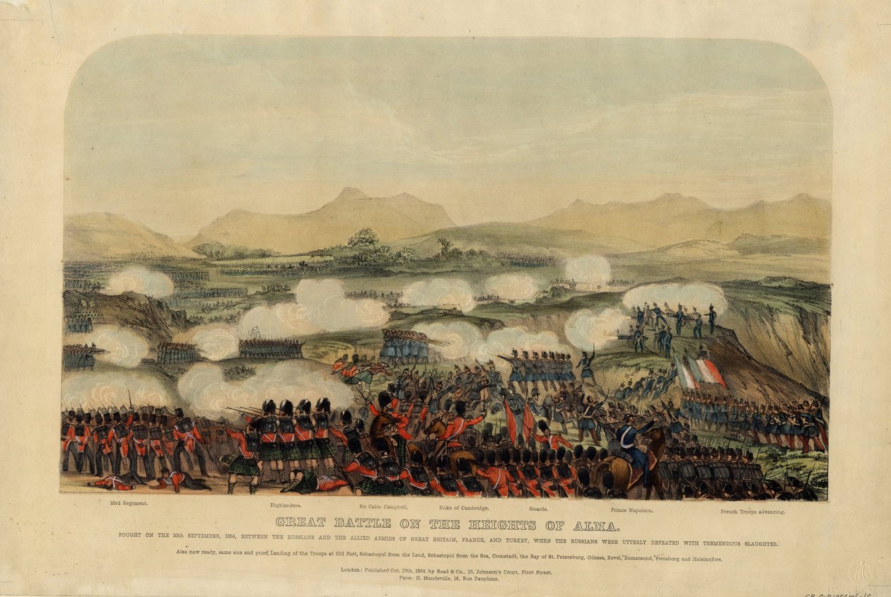 Slaget vid Alma den 20 september 1854, 1854 av Unbekannt