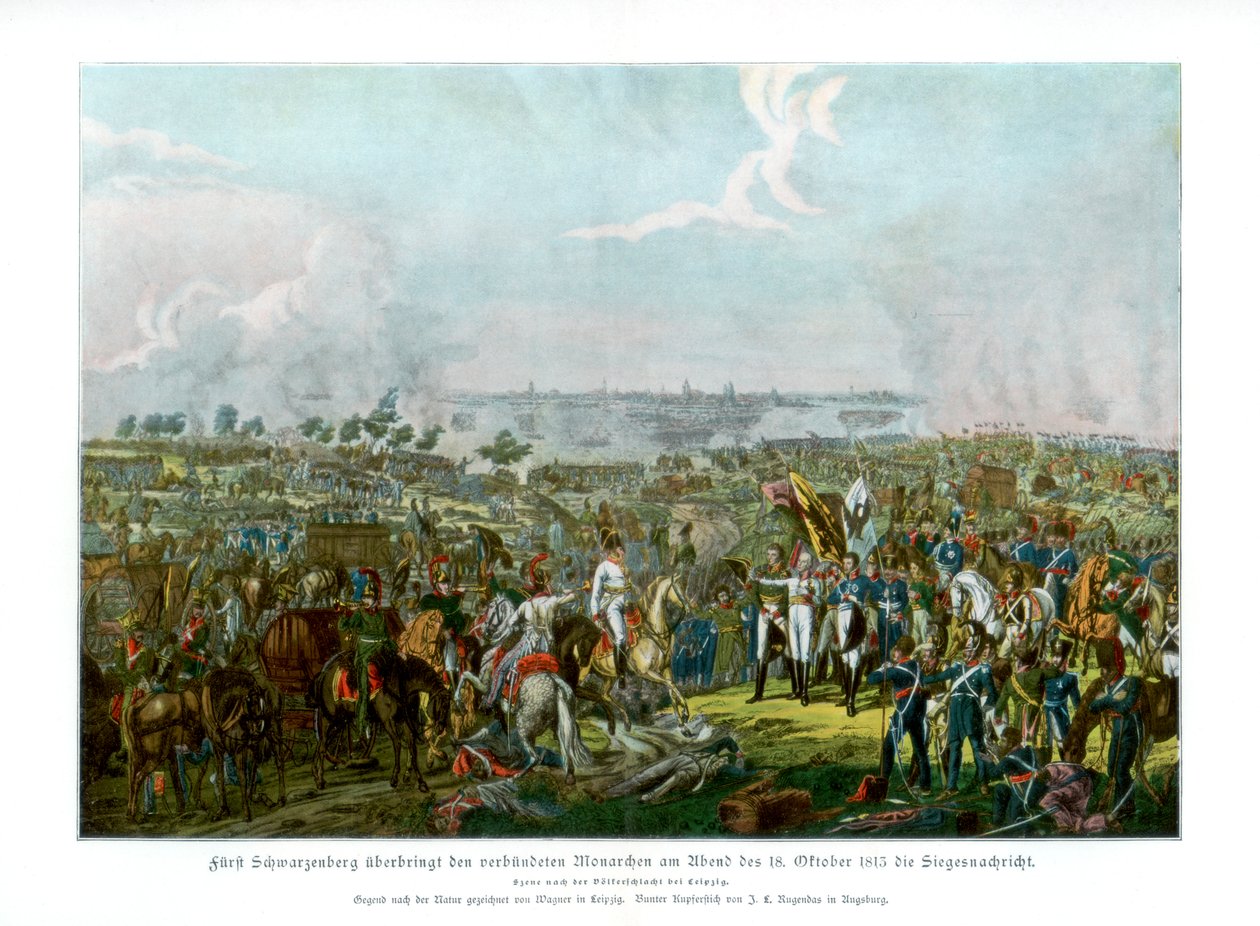 The Battle of the Nations i Leipzig, Tyskland, 18 oktober 1813 1900 av Unbekannt