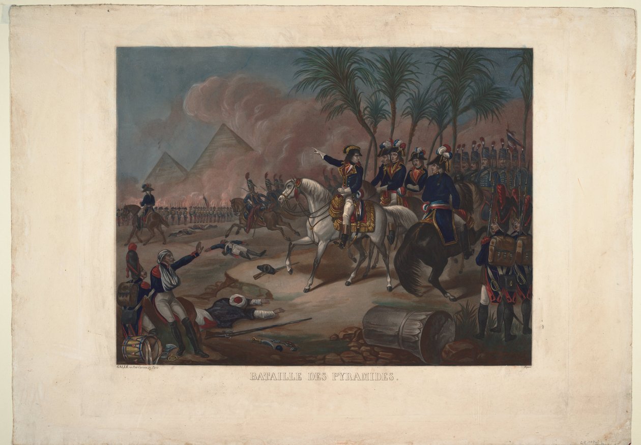 Slaget vid pyramiderna, 1800 av Unbekannt