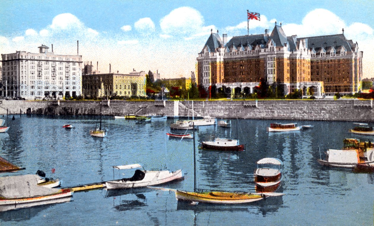 Belmont Building, Union Club and Empress Hotel, Victoria, British Columbia, Kanada, c1900-talet av Unbekannt