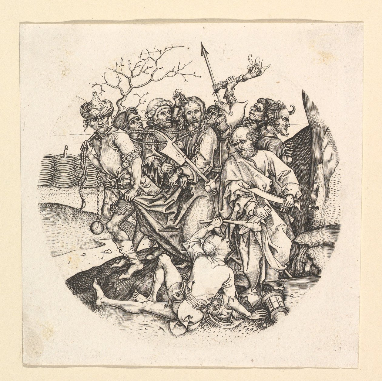Kristi svek kopia i rundel, ca. 1435-1491. av Unbekannt