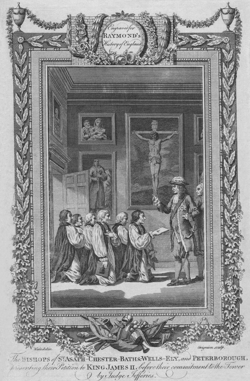 Biskoparna av Stasaph-Chester-Bath & Wells-Ely och Peterborough, c1787 av Unbekannt