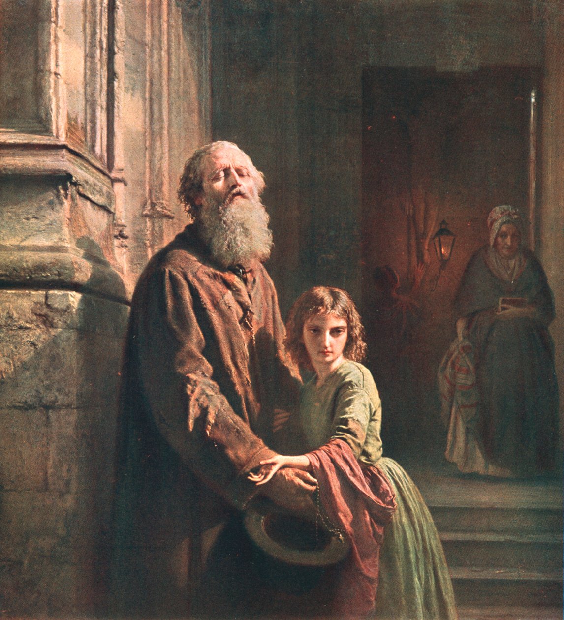 Den blinde tiggaren, 1853, c1902. av Unbekannt