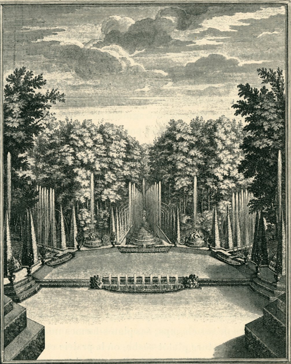 Vattenteatern Bosquet i trädgårdarna i Versailles, Frankrike, 1903. av Unbekannt