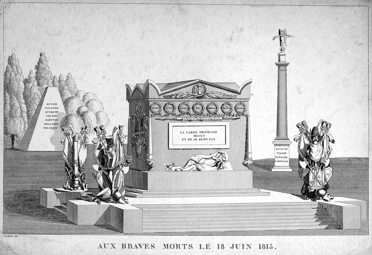 The Brave Dead den 18 juni 1815, 1800-talet av Unbekannt