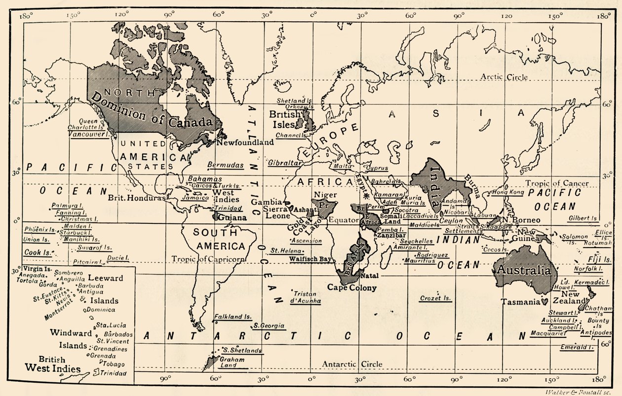 Det brittiska imperiet, 1897 av Unbekannt