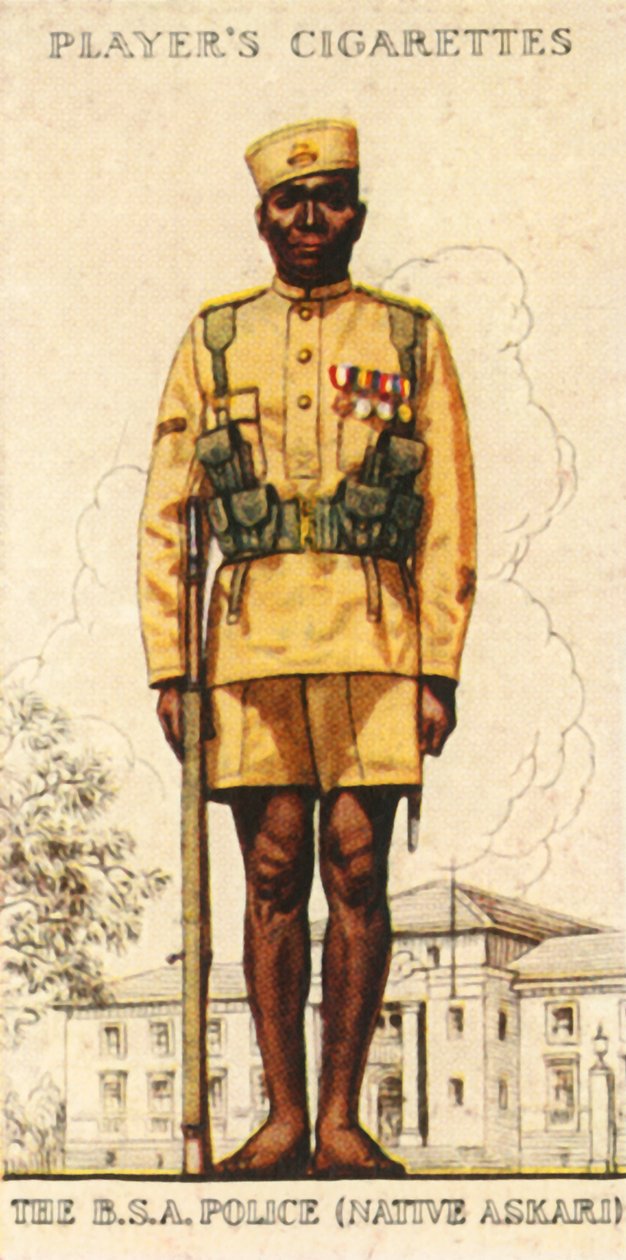Den brittiska sydafrikanska polisen Askari, 1936. av Unbekannt