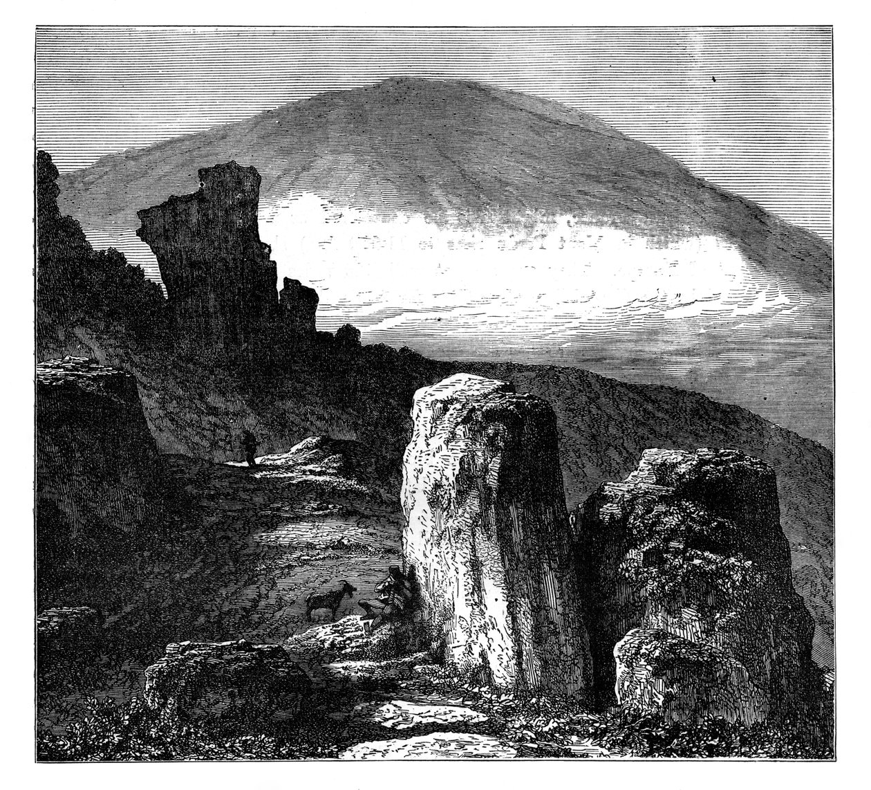 Brocken, eller Blocksberg, Harzbergen, Tyskland, c1890 av Unbekannt