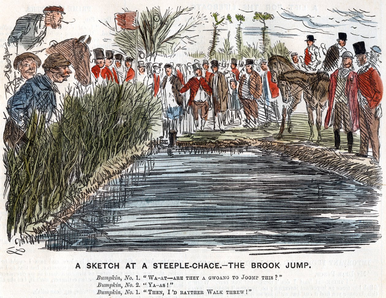Bäckhoppet, 1863 av Unbekannt