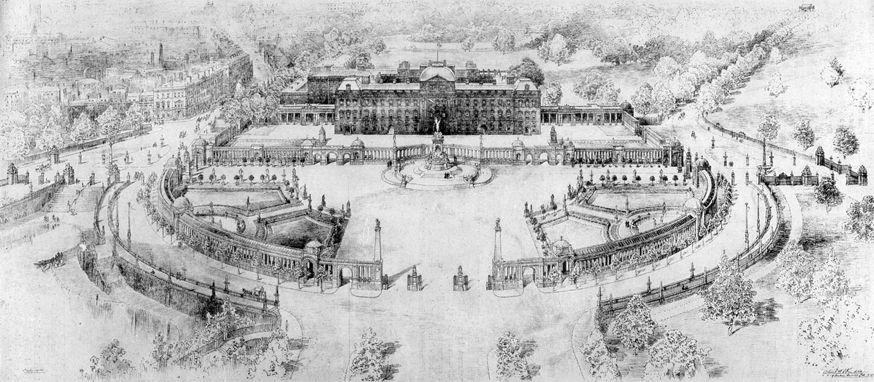 The Buckingham Palace That is to Be, 1910 av Unbekannt