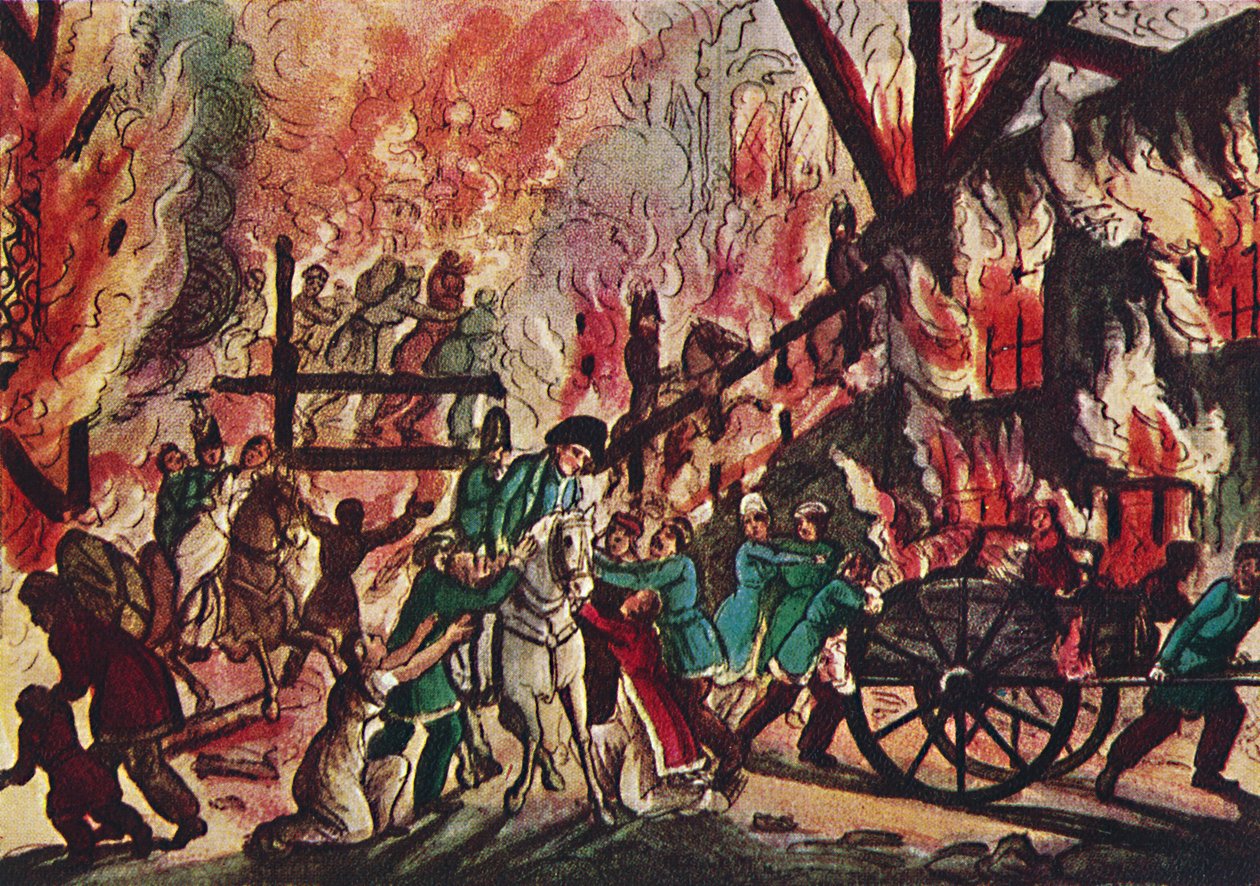 The Burning of Moscow: A Grand Military and Equestrian Spectacle, 1942 av Unbekannt