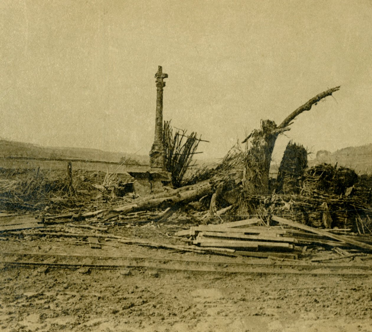 Golgata vid Les Éparges, norra Frankrike, c1914-c1918. av Unbekannt